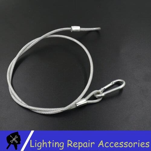 Safety Cable Steel Wire Stage Light Safety Ropes 70CM-85CM Security Cable For Led Moving Head Par Light