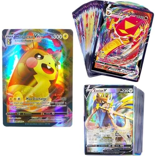 30PCS Box Pokemon Cards V Vmax Shining Card English Collection Trading Battle Game Card Best Selling Kids TAKARA TOMY Toys Gift