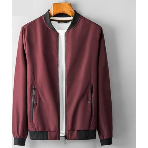 2019 New arrival autumn Spring Men Jacket Thin Youth Handsome Trend Casual Mandarin Collar Loose plus size M L XL 2XL 3XL 4XL