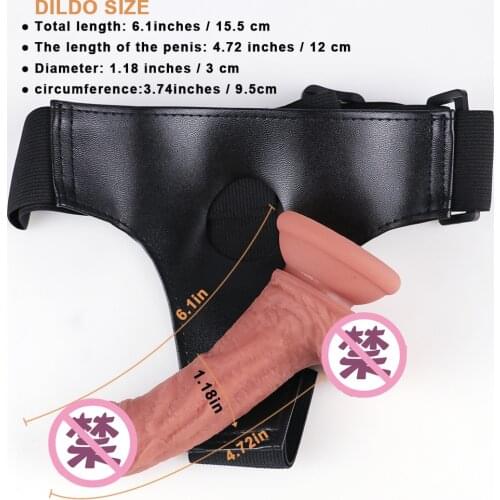 Lesbian Strapon Dildo Panties Realistic Penis Strap-on Dildo Butt Plug Belt Gay Smooth Anal Plug Suction Cup Sex Toys for Women