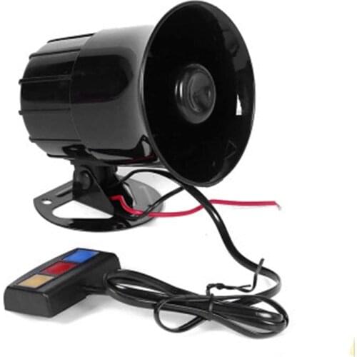 12V 30W Auto Moto 3 Multi Tone Microphone Siren 110db Speaker Alarm Vehicle Boat Car Motor Motorcycle