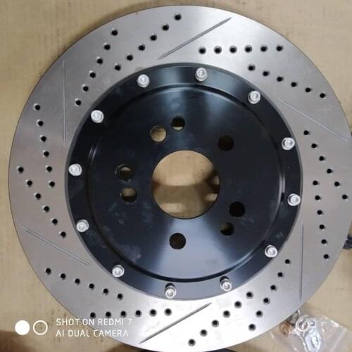 Customize car brake system slot rotor withcenterbell for front wheel