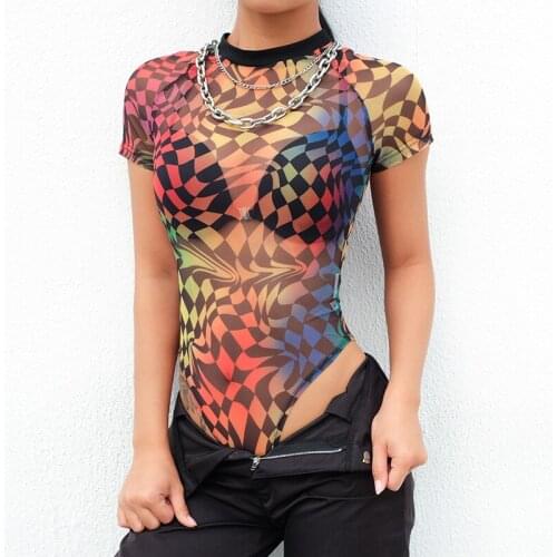 Neon gauze short-sleeved lace stitching jumpsuit summer female sense nightclub casual jumpsuit halter jumpsuit