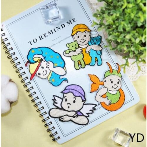 New arrival 10 pcs Embroidered cartoon patches iron on fashion hat shoe bag Motif Applique embroidery accessory diy