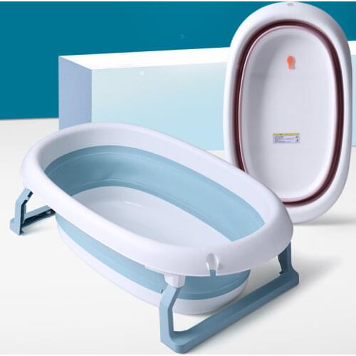 New Folding Baby Bathtub Thicken Children Foldable Bathtub Baby Bathtub Baby Supplies 0-6 Years Old childrens tub