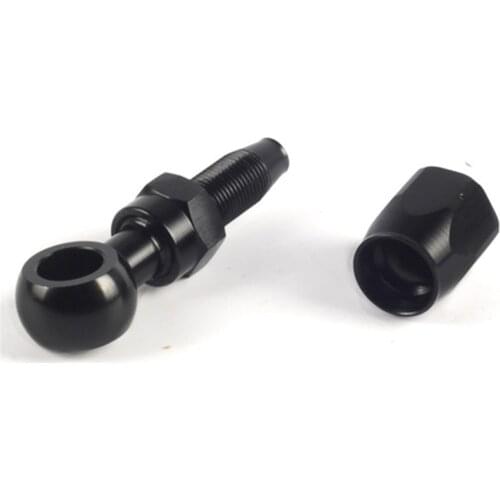 AN6 Hose Swivel Fitting Adapter 12mm Banjo Assembly Diameter Anodized Black