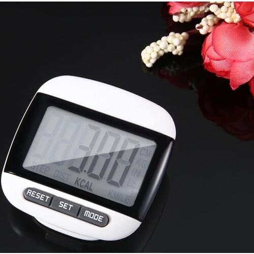1pc Large LCD Waterproof Step Pedometer Sport Calorie Counter Walking Running Distance Fitness Equipment Pedometer