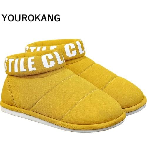 Warm Men Shoes Winter Men Cotton Slippers Casual Couple Plush Slippers Unisex Bedroom Flat Mans Footwear Home Slippers For Men