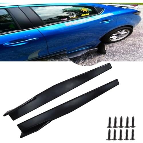 2pcs 74.5cm Universal Car Side Skirt Rocker Splitters Winglet Wings Diffuser Professional Auto Car Accessories Car tuning Hot