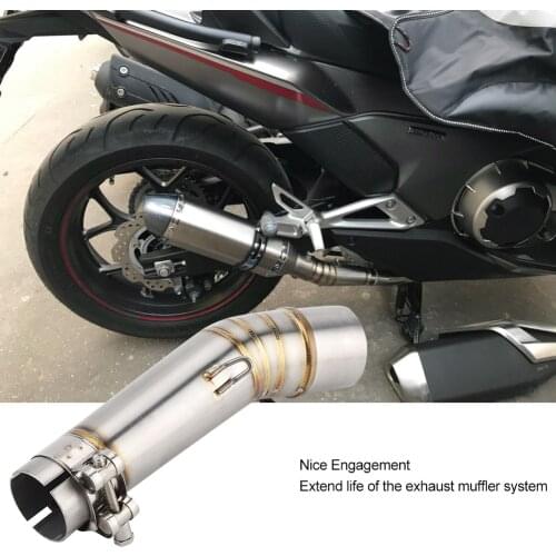 Motorcycle Exhaust Vent Middle Link Pipe for HONDA NC700S NC750X NC750S NC700X 2012-2017 Stainless Steel Durable High Quality