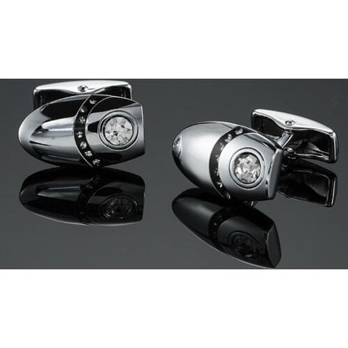 DY New high-end brand luxury design silvery crystal Cufflinks fashion Mens French shirt Cufflinks free shipping