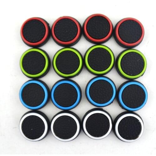 100 pcs Game Accessory Protect Cover Silicone Thumb Stick Grip Caps for PS3 /PS4 for Xbox 360 for Xbox one Game Controllers