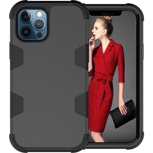 KISSCASE Tri-layer Protective Case For iPhone 12PRO MAX 11PRO MAX 8 11 XR XS MAX 12 PRO 12 7 6 XS 7Plus 11PRO Cases Coque