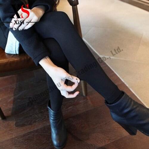 2018 Plus Size Cashmere Women Leggings Casual Winter Warm Faux Jeggings High Elastic Thick Slim Fitness Pants Sexy Fashion
