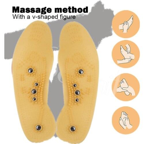 2Pcs Magnetic Massage Insole Foot Massage Physiotherapy Therapy Acupressure Slimming Body Magnetic Massage Insole Feet Massage
