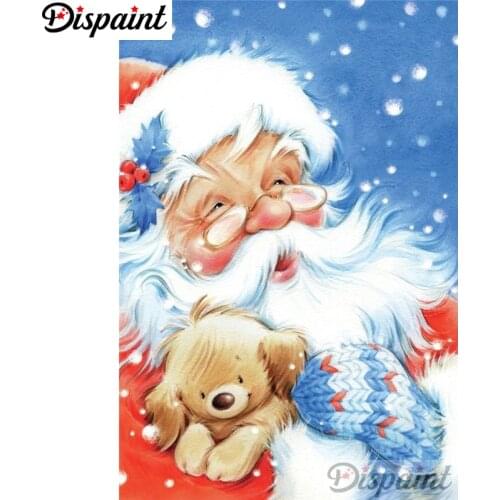 Dispaint Full Square/Round Drill 5D DIY Diamond Painting "Santa Claus" Embroidery Cross Stitch 3D Home Decor A10438