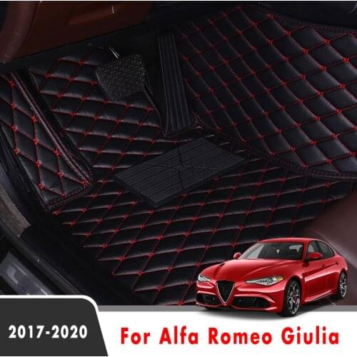 Car Carpets For Alfa Romeo Giulia 2020 2019 2018 2017 Car Floor Mats Custom Styling Auto Interior Accessories Foot Pads Cover