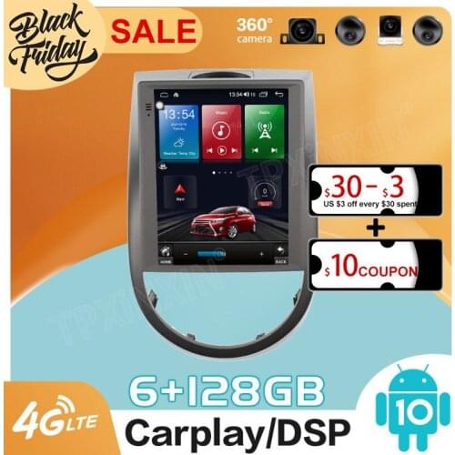 128GB Android 10.0 Tesla Style for KIA SOUL 2010 2011 2012 2013 Carplay GPS Car Navigation Multimedia Video Player Stereo Radio