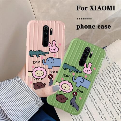 For xiaomi redmi note 5pro 7 8 8pro k20 note7pro Phone Case Cute cartoon Trunk Back Cover For xiaomi mi 9t 9tpro Coque Pattern
