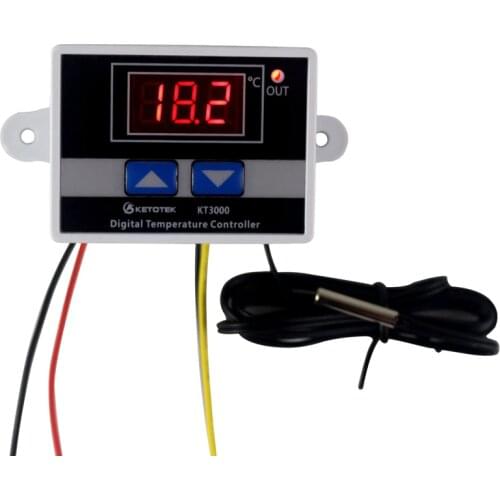 Digital Thermostat Temperature Switch AC 220V 12V 24V 10A Microcomputer Temperature Controller Thermostat Regulator NTC/K Sensor