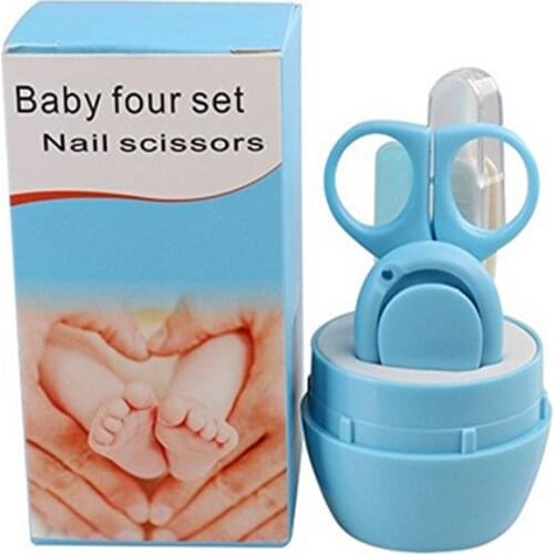Kids Newborn Childish Baby Kit Items Nail Trimmer Cutter 4PCS Infant Nail Clipper Scissors Safe Tools Kids Newborn Kids