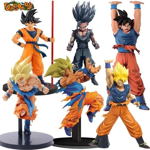 Dragon Ball Z Son Goku Son Gohan War Damaged Version Cartoon Edition Super Saiyan Figure Collection Model Toys Kids Gift 24CM