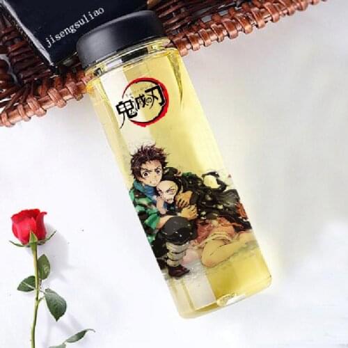 Devils Blade Cartoon Manga Anime Peripheral Printing Water Cup Demon Slayer Kimetsu No Yaiba Tanjirou Nezuko Kids Children Gift