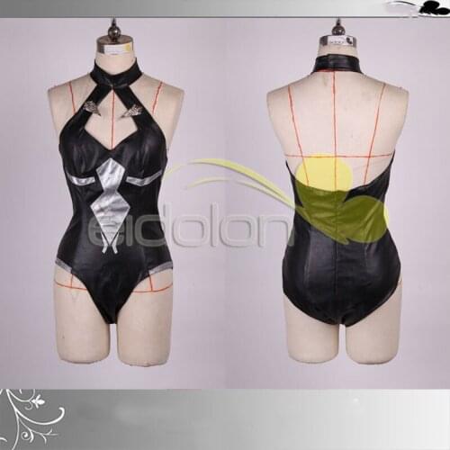 Hot Game Hyperdimension Neptunia Noire Cosplay Costume Black Heart Fashion Sexy Black Jumpsuits Role Play Clothing Custom-Make