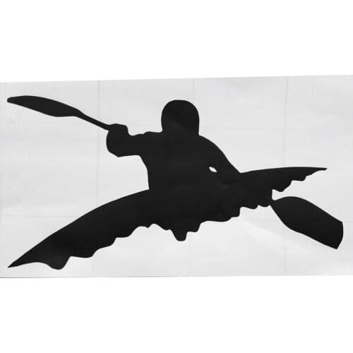 Kayak Paddle Canoe Car Sticker Decal Kayaking Water Sports Boating Canoeing