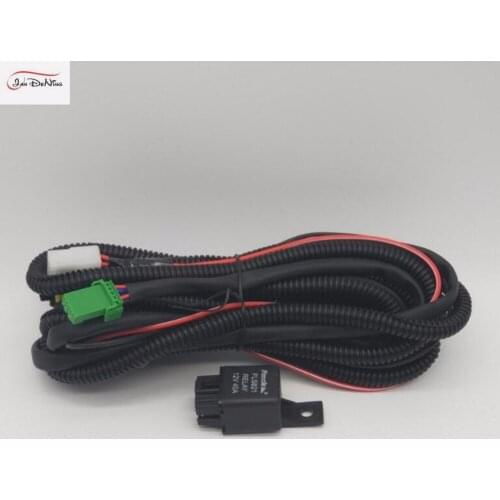 JanDeNing For Fog Light Lamp Wiring harness Kit wire Fuse Switch Relay for H11 bulb For Toyota /Honda/ Nissan Vehicles