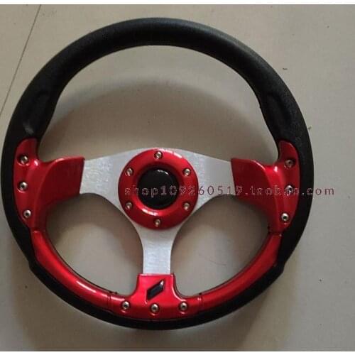 Modified Four-Wheel Electric Bike Accessory Kart Color Steering Wheel DIY Homemade Steering Wheel Assembly