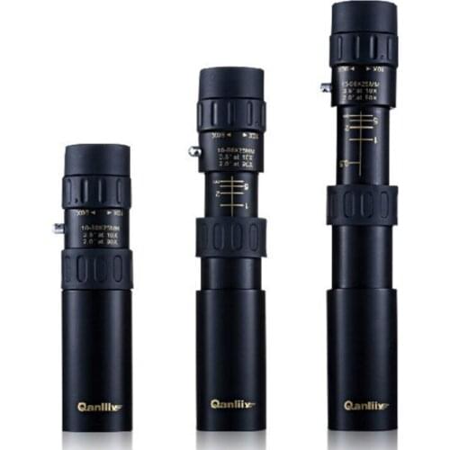 Likula Z13 10-30X25 Monocular Small Trumpet Genuine 128MM Low Light Night Vision Telescope