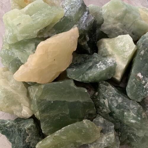 Natural Xiuyan Jade One of the Four Famous Jade in China Rough Bits and Pieces Fish Tank Decoration Gravel