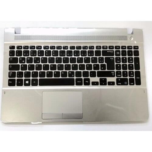 German/Deutsch (DE) keyboard for Samsung NP270E5V NP275E5E Silver Palmrest (GR8819)