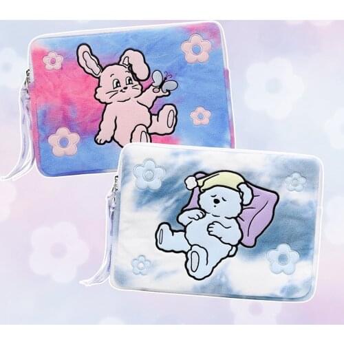 New Cartoon Cute Bear Protective Case for Ipad Pro 11 12.9 Inch Cover 13 Inch Notebook Computer Liner Sleeve Bag Storage Pouch