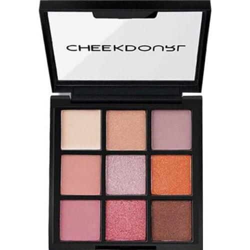 9 Colors Earth Matte Eyeshadow Pallete Glitter Eyeshadow Long Lasting Long Lasting Eye Pigments Shine Eyeshadow Makeup