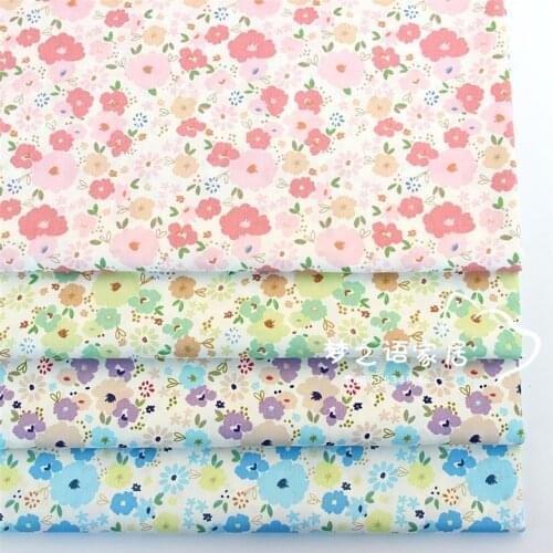 Flower Printed DIY Sewing textile tecido tissue patchwork quilting home bedding pillow tilda baby dress clothes cotton fabric