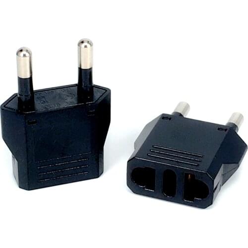 US To EU Kr Plug Socket Universal Male To Female European Eu Plug Socket Power Outlet Euro Electric Socket