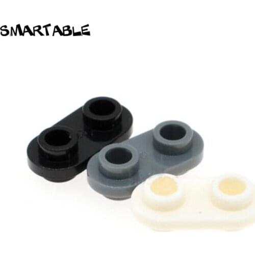 Smartable Plate 1x2 Round with Studs On Bost Sides Building Blocks MOC Parts Toy For Kids Compatible Major Brands 100pcs/Lot