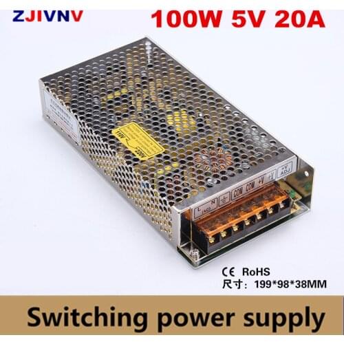 100W Switching power supply output 5V 20A AC 220V 110V Input to DC 12V Driver Switching Voltage Transformer
