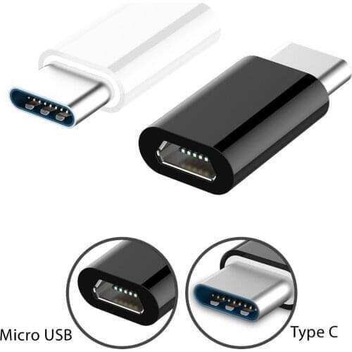 200PCS USB Cable USB-C 3.1 Type C Male to Micro USB Female Type-C Mobile Phone Converter Adapter Cables For Macbook Nokia
