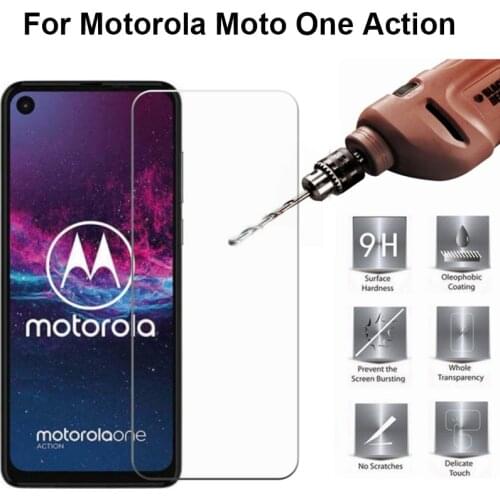 9H 2.5D Premium Tempered Glass Screen Protector For Motorola Moto One Action Protective Film For Moto P40 Power Glass Protector