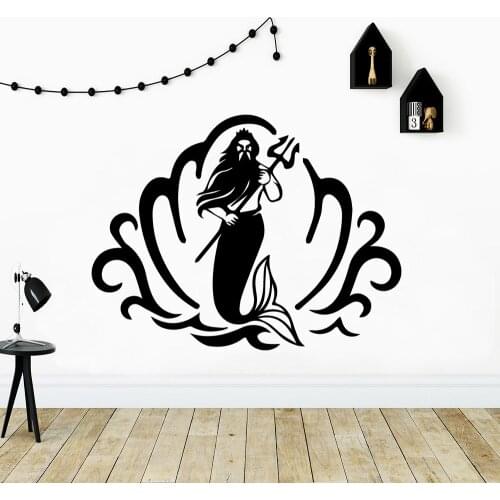 Free shipping Davy Jones trident Environmental Protection Vinyl Stickers Rooms Decor Background Wall Art Decal Drop Shipping