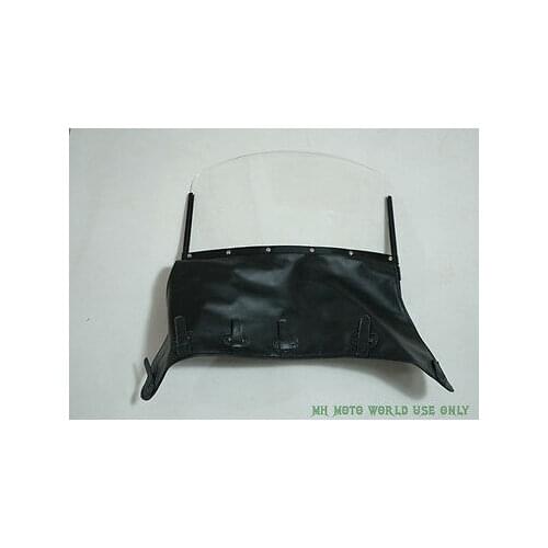 CJ750 sidecar windshield with sidecar cover (black mount) fit to URAL