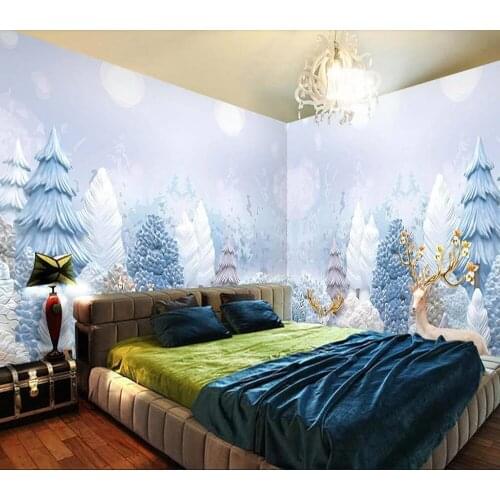 Decorative wallpaper Modern pastoral wind background wall painting