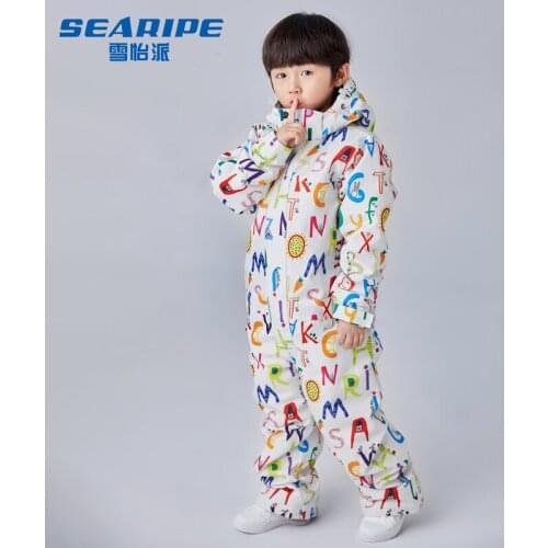 Boys Children Ski Suit Waterproof Ski Jacket Snow jacket Thermal Boys Winter Outdoor Hooded Clothes Costume Kids Set