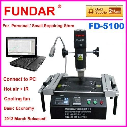 EMS free shipping Hot Air top heater with infrared bottom heater BGA rework station FD-5100 for RUSSIA UKRAINE MARKET