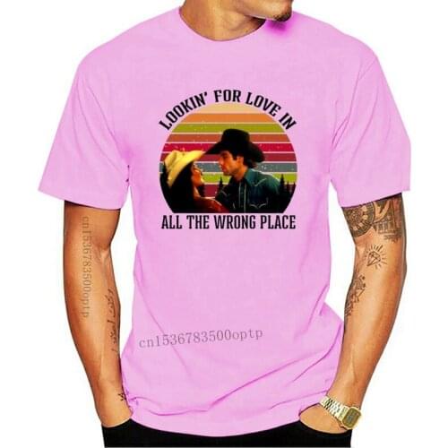 Urban Cowboy Lookin&rsquo For Love In All The Wrong Places Men T-Shirt Cotton S-6XL