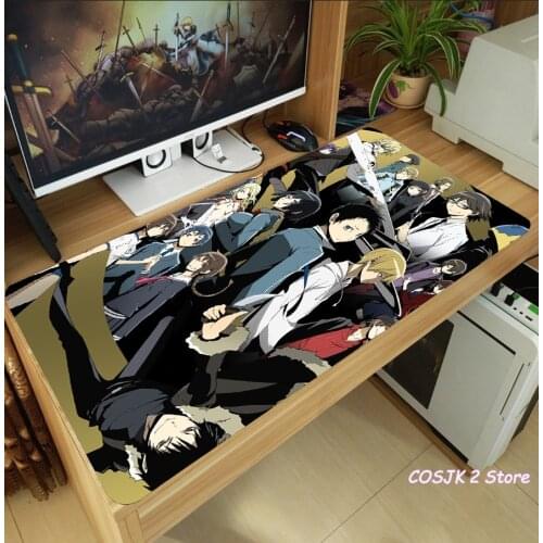 Hot Anime DuRaRaRa!! Celty Sturluson Ryugamine Mikado Mouse Pad Thicken Laptop Gaming Mice Mat Desk Laptop Mat Anti-Slip Playmat