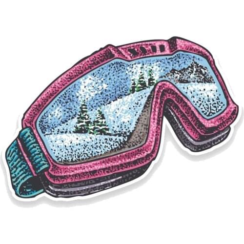 Hot Funny Snowboard Goggles Car Stickers Motorcycle Decals Motorcycle Accessories Waterproof PVC 15cm *11cm